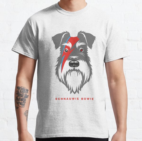 Schnauwie Bowie Salt & Pepper dog face Classic T-Shirt