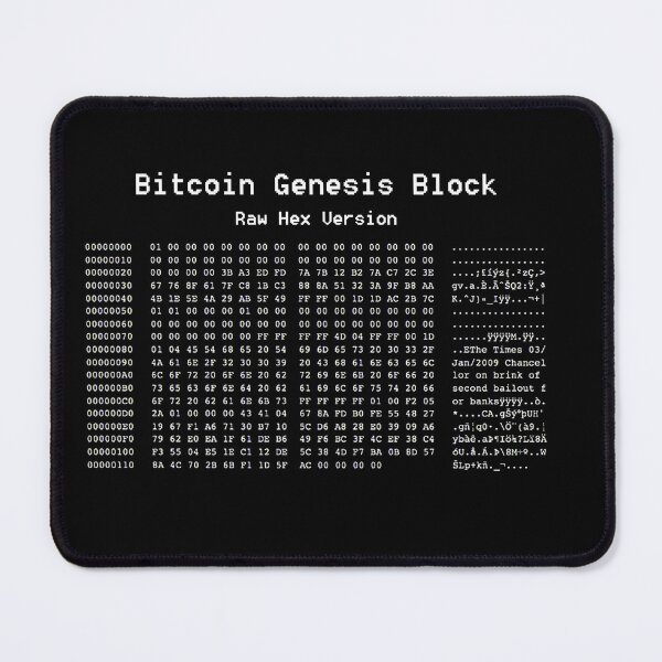 Item preview, Bitcoin Genesis Block designed and sold by cryptfashion.