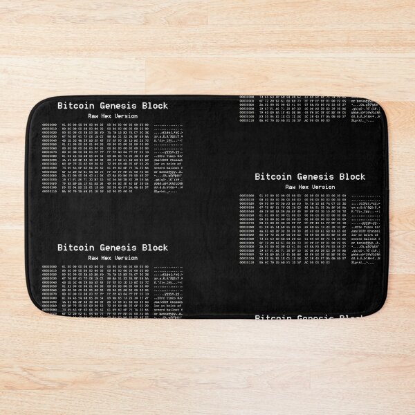 Item preview, Bitcoin Genesis Block designed and sold by cryptfashion.