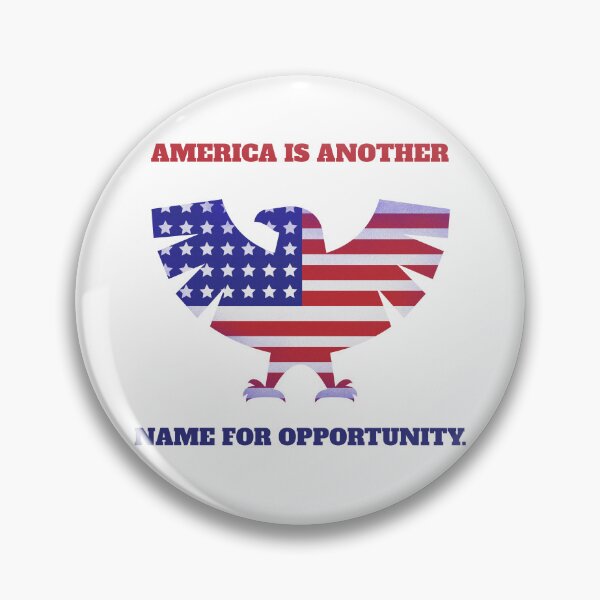 Item preview, America Is Another Name For Opportunity, USA patriot, stars and stripes designed and sold by InsultTees.