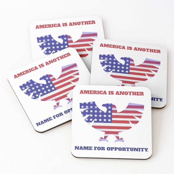 Item preview, America Is Another Name For Opportunity, USA patriot, stars and stripes designed and sold by InsultTees.