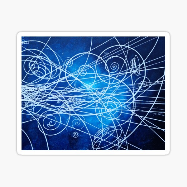 Particle trails Sticker
