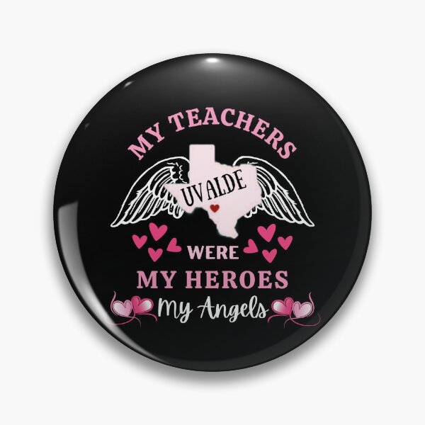 Item preview, My Teachers Were My Heroes My Angels The Best Teacher Hearts Design designed and sold by BestTeacher.