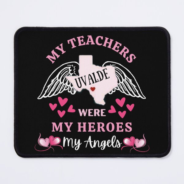 Item preview, My Teachers Were My Heroes My Angels The Best Teacher Hearts Design designed and sold by BestTeacher.