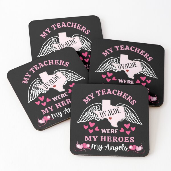 Item preview, My Teachers Were My Heroes My Angels The Best Teacher Hearts Design designed and sold by BestTeacher.