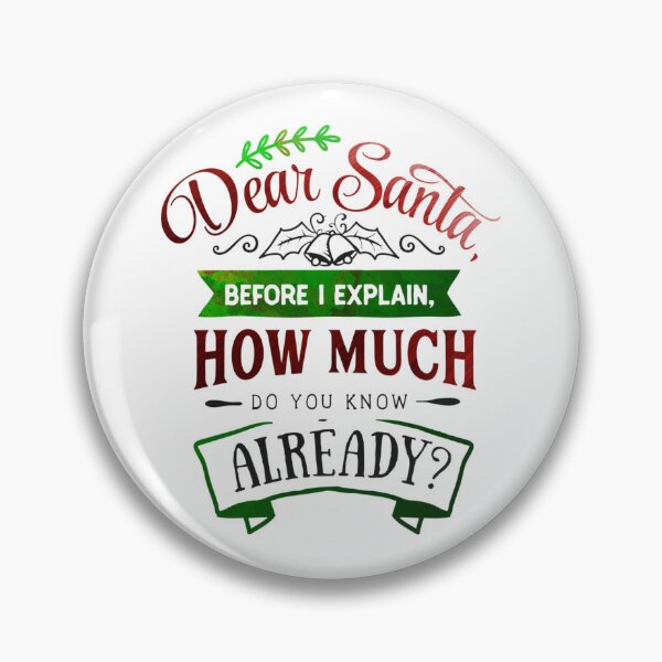 Item preview, Dear Santa Before I Explain How Much Do You Know Already? designed and sold by SimplyCosmic11.