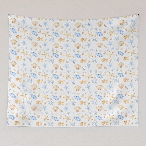 Item preview, Cute Watercolor Sea Shells and Star Fish designed and sold by JanesCreations.