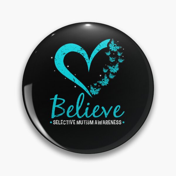 Item preview, Believe Selective Mutism Awareness Teal Ribbon Anxiety designed and sold by Sinful Charm.