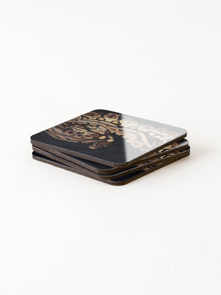 Thumbnail 4 of 5, Coasters (Set of 4), Python Regius designed and sold by ACWPhotography.