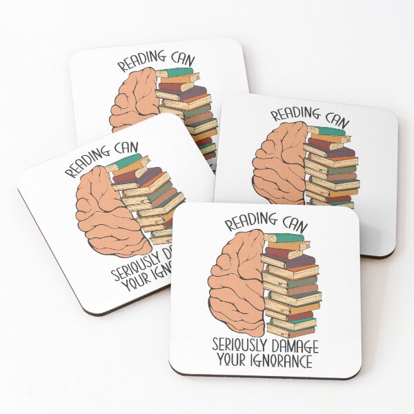Item preview, Reading Can Seriously Damage Your Ignorance designed and sold by Pink Pineapple Works.