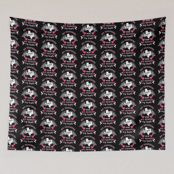Item preview, My Teachers Were My Heroes My Angels The Best Teacher Pink Doves Design designed and sold by BestTeacher.