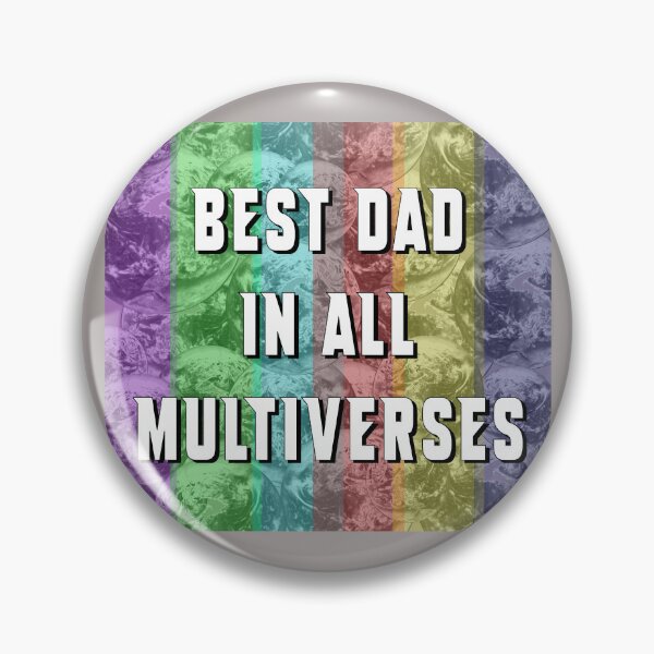 Item preview, Best Dad in all Multiverses - Multi-Color Cosmic Background designed and sold by ThisNThatImages.