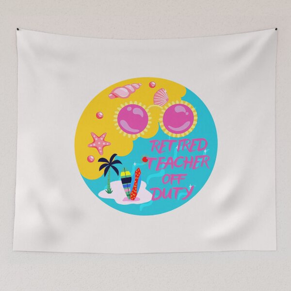 Item preview, Funny Retired Teacher Off Duty Art Designs designed and sold by Manilyn0907.