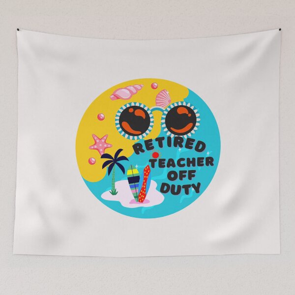 Item preview, Funny Retired Teacher Off Duty Art Designs designed and sold by Manilyn0907.