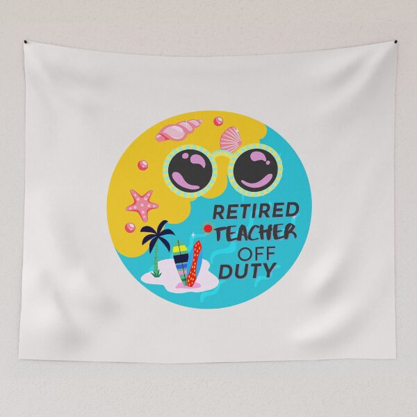 Item preview, Funny Retired Teacher Off Duty Art Designs designed and sold by Manilyn0907.