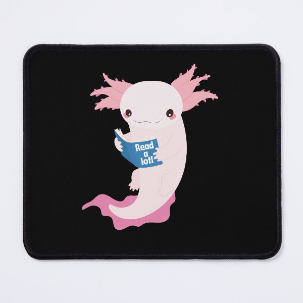 Item preview, Kawaii Axolotl Reading a Book - Read-a-lotl designed and sold by RoughShirts.
