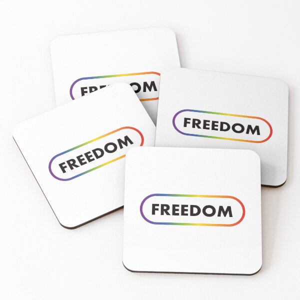 Item preview, FREEDOM gay pride  - LGBT Rainbow designed and sold by Inspirationmotivation.