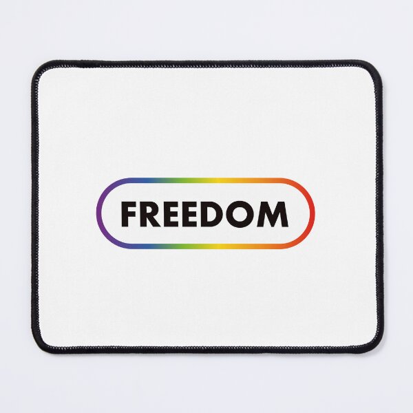 Item preview, FREEDOM gay pride  - LGBT Rainbow designed and sold by Inspirationmotivation.