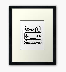 retro videogames Framed Print
