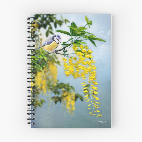 Item preview, Blue Tit on Laburnum designed and sold by MoragBates.