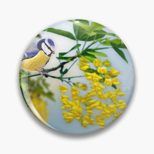 Item preview, Blue Tit on Laburnum designed and sold by MoragBates.