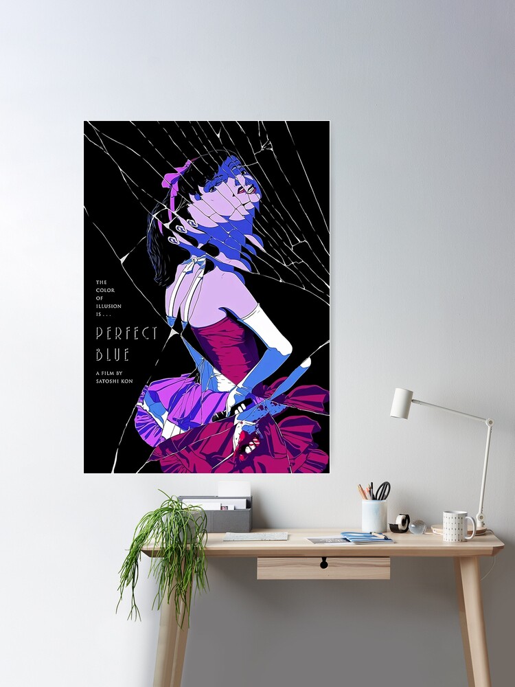 Perfect Blue / Satoshi Kon / Minimalist Movie Poster Print / Mid Century /  Custom Posters / Gift Idea 