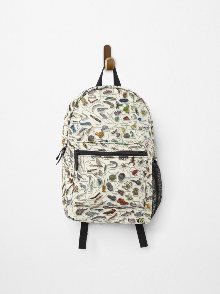Thumbnail 1 von 3, Rucksack, Baum des Lebens Poster - Tier und Pflanze Evolution - Farbe (Deutsche Anmerkungen andere verfügbar) designt und verkauft von EvolutionPoster.