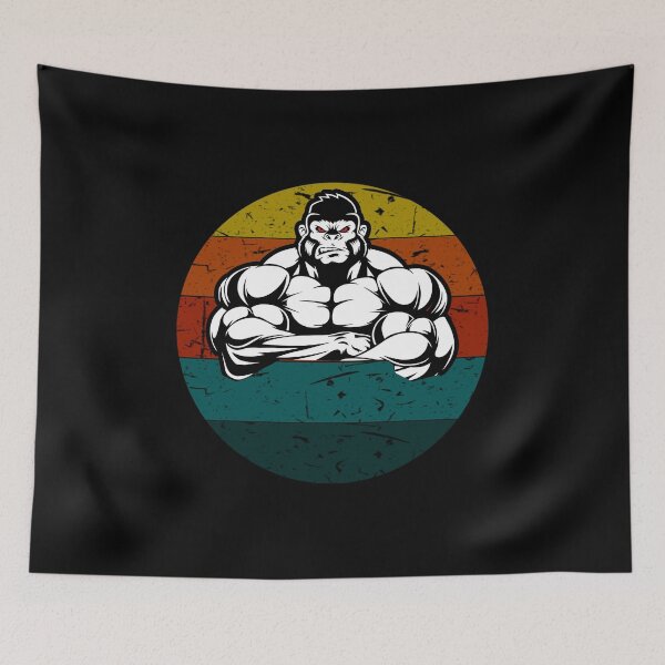 Item preview, weightlifting gorilla muscle designed and sold by rachidhaz.