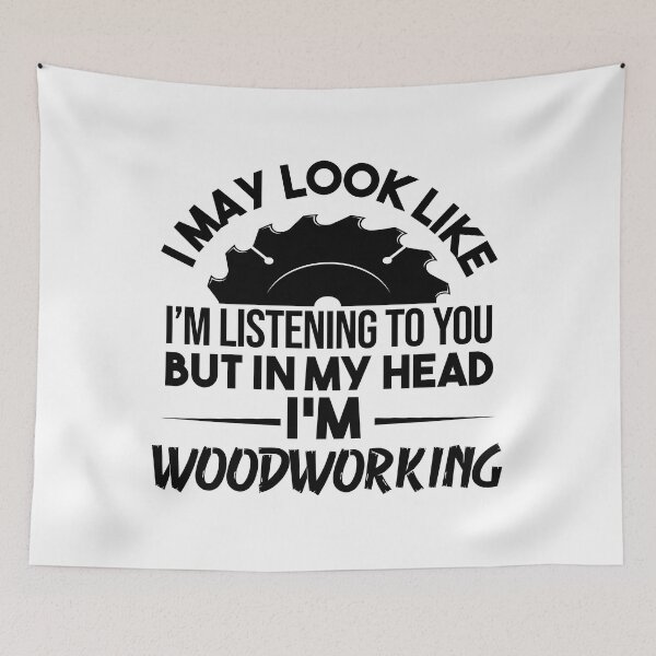 Item preview, In My Head I'm Woodworking designed and sold by KeekStudio.