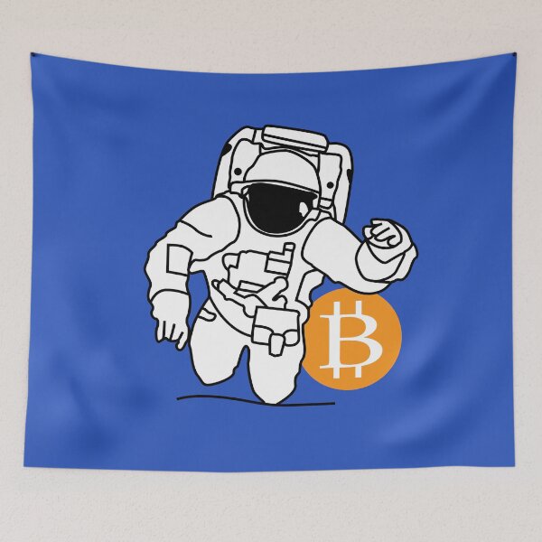 Item preview, My btc astronaut drawing designed and sold by Blondiabshop.
