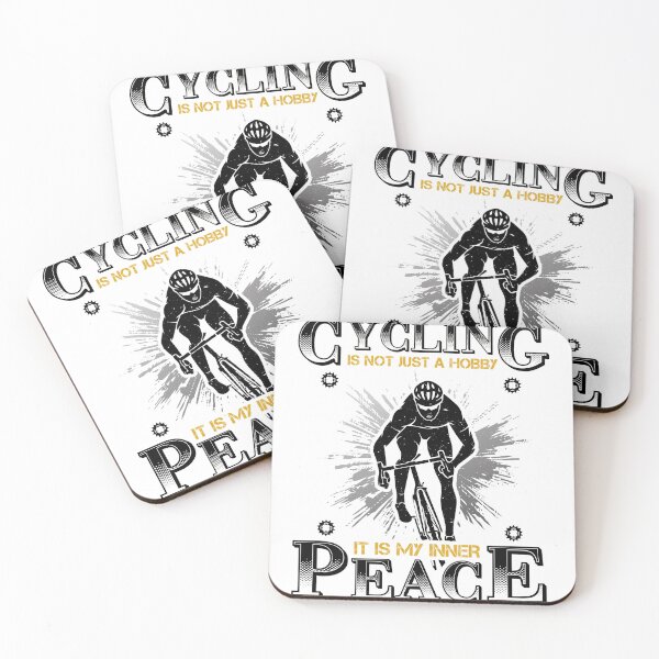 Artikelvorschau, Cycling is not just a hobby it is my inner peace Essential Gifts mom, dad, Design Happy Apparel Essential Inspiration Joy Mood entworfen und verkauft von DesignByHeartUK.