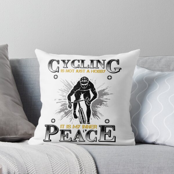 Aperçu de l'œuvre Cycling is not just a hobby it is my inner peace Essential Gifts mom, dad, Design Happy Apparel Essential Inspiration Joy Mood créée et vendue par DesignByHeartUK.
