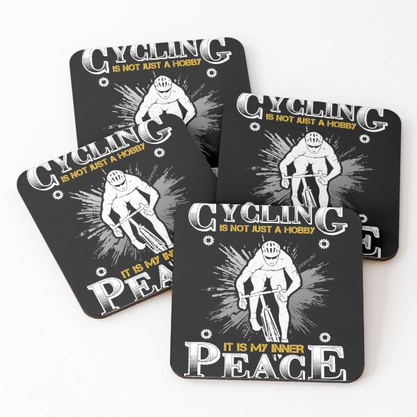 Artikelvorschau, Cycling is not just a hobby it is my inner peace Essential Gifts mom, dad, Design Happy Apparel Essential Inspiration Joy Mood entworfen und verkauft von DesignByHeartUK.