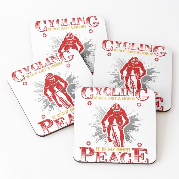 Artikelvorschau, Cycling is not just a hobby it is my inner peace Essential Gifts mom, dad, Design Happy Apparel Essential Inspiration Joy Mood entworfen und verkauft von DesignByHeartUK.