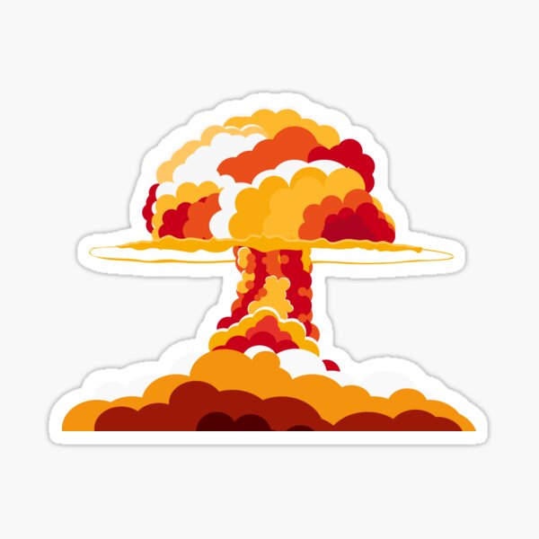 Item preview, Nuclear Explosion. Say no to war designed and sold by LeoEdition.