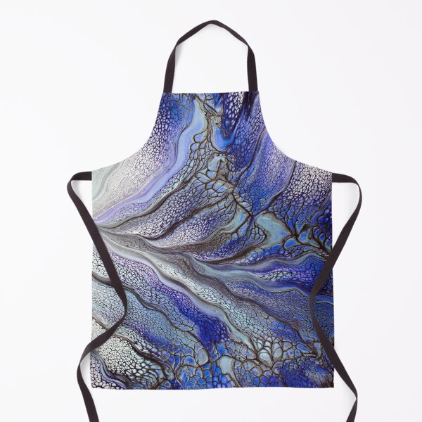 Item preview, Beautiful Under the Sea Inspired Shades of Blue Abstract Fluid Acrylic Pour Design designed and sold by CrystalCoast.