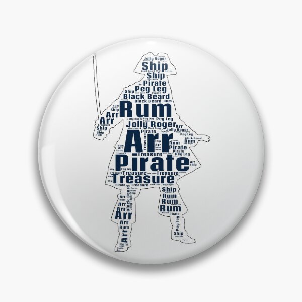 Item preview, Pirate Words in a Pirate Shape designed and sold by Mterry1202.