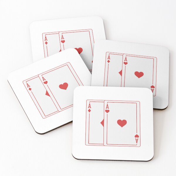 Item preview, Pocket Aces (Red) designed and sold by the-two-store.