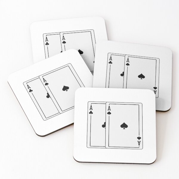 Item preview, Pocket Aces (Black) designed and sold by the-two-store.