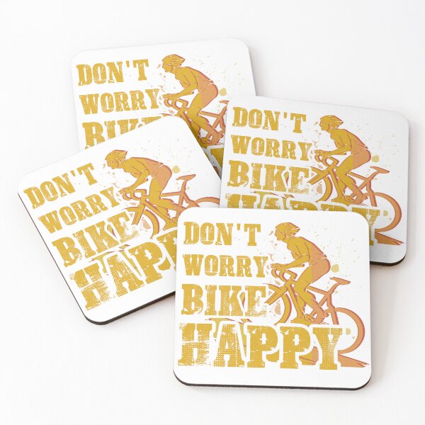 Artikelvorschau, Dont Worry Bike Happy Bike bicycle Essential Gifts mom, dad, Design Happy Apparel Essential Inspiration Joy Mood entworfen und verkauft von DesignByHeartUK.