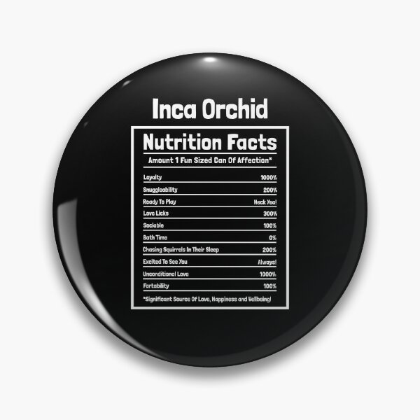 Item preview, Inca Orchid Nutrition Facts Funny Dog Gift designed and sold by Guarddogdrive.
