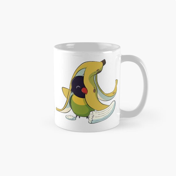Item preview, Cute masked lovebird with a banana designed and sold by Lovebirbs.