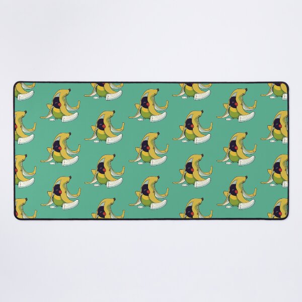 Item preview, Cute masked lovebird with a banana designed and sold by Lovebirbs.