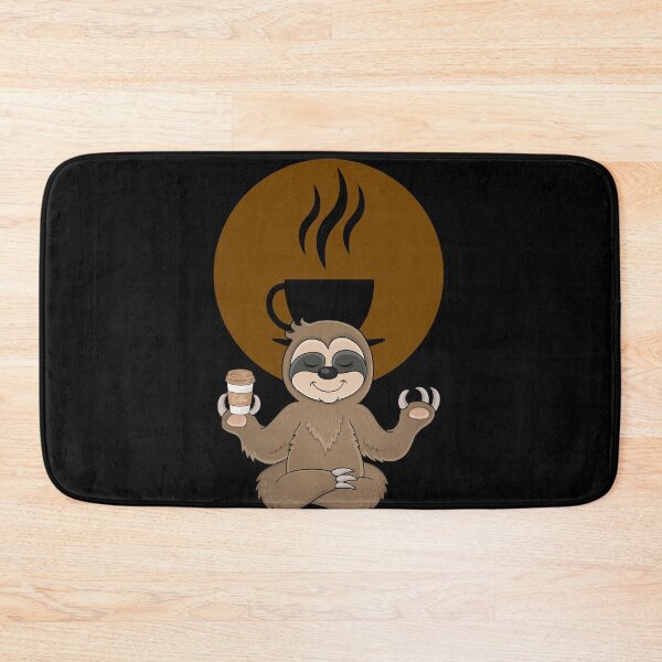Item preview, Cute Adorable Meditating Sloth Focused On Coffee designed and sold by two7designs.