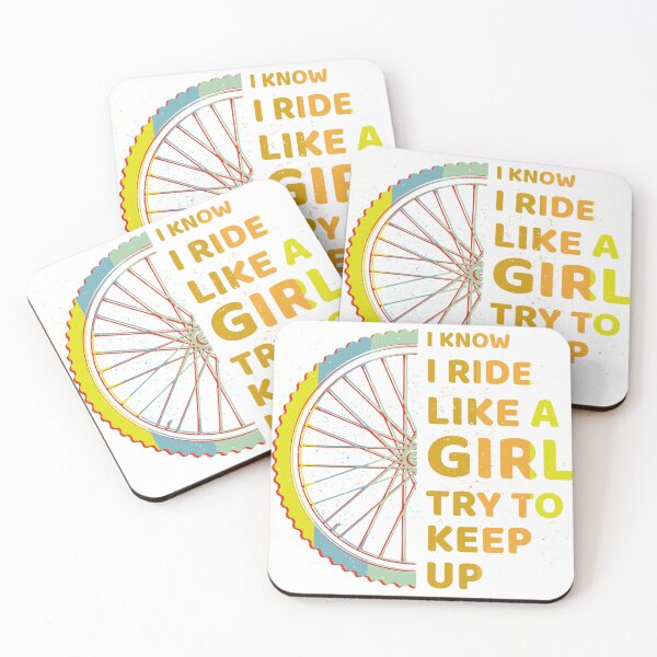 Artikelvorschau, I know I Ride Like a Girl Try To Keep Up bicycle Essential Gifts mom, dad, Design Happy Apparel Essential Inspiration Joy Mood entworfen und verkauft von DesignByHeartUK.