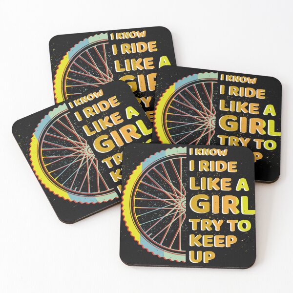 Artikelvorschau, I know I Ride Like a Girl Try To Keep Up bicycle Essential Gifts mom, dad, Design Happy Apparel Essential Inspiration Joy Mood entworfen und verkauft von DesignByHeartUK.