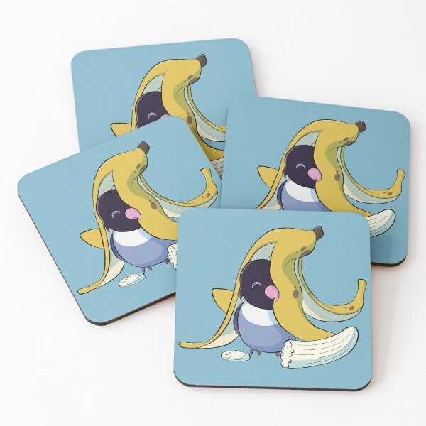 Item preview, Cute masked violet mutation lovebird with a banana designed and sold by Lovebirbs.