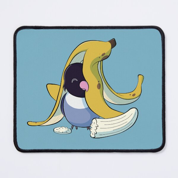 Item preview, Cute masked violet mutation lovebird with a banana designed and sold by Lovebirbs.