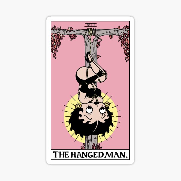 Betty Boop Tarots: The Hanged Man Sticker