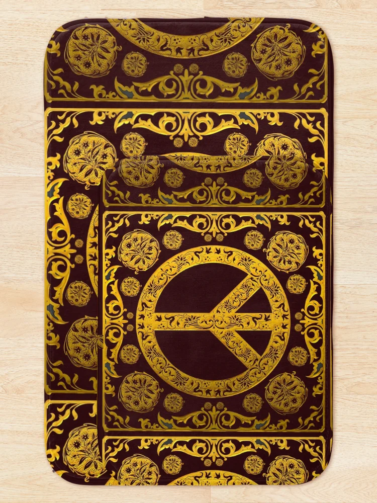Thumbnail 5 of 6, Bath Mat, Peace Raisin designed and sold by rootzero.